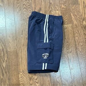 Walt Disney World Boys Navy Blue Lined Drawstring Shorts size Medium